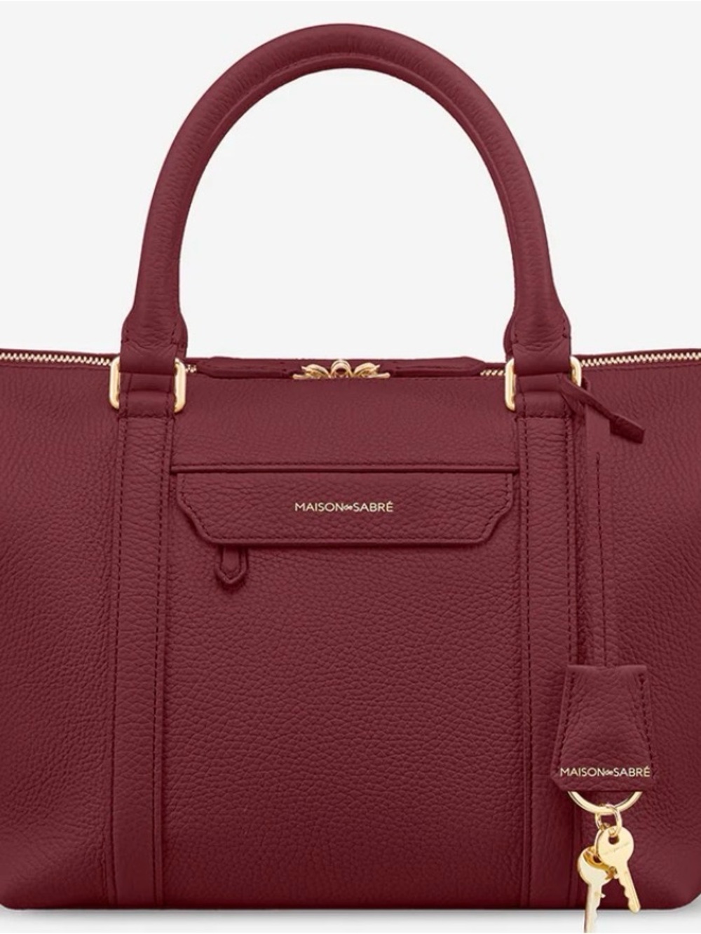 MAISON de SABRE Small Weekender in Plum